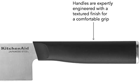 KitchenAid Klasik İnce Uçlu Maket Bıçağı, 4,5 İnç, Siyah